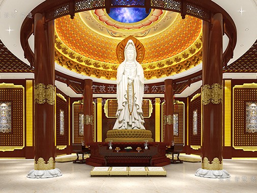 寺廟殿堂內(nèi)部空間神圣感營(yíng)造，佛像尺度、陳設(shè)布局與光影氛圍設(shè)計(jì)探討