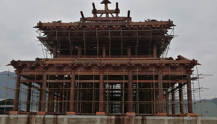 南充市南部縣梅家鄉明清古建筑群坍塌